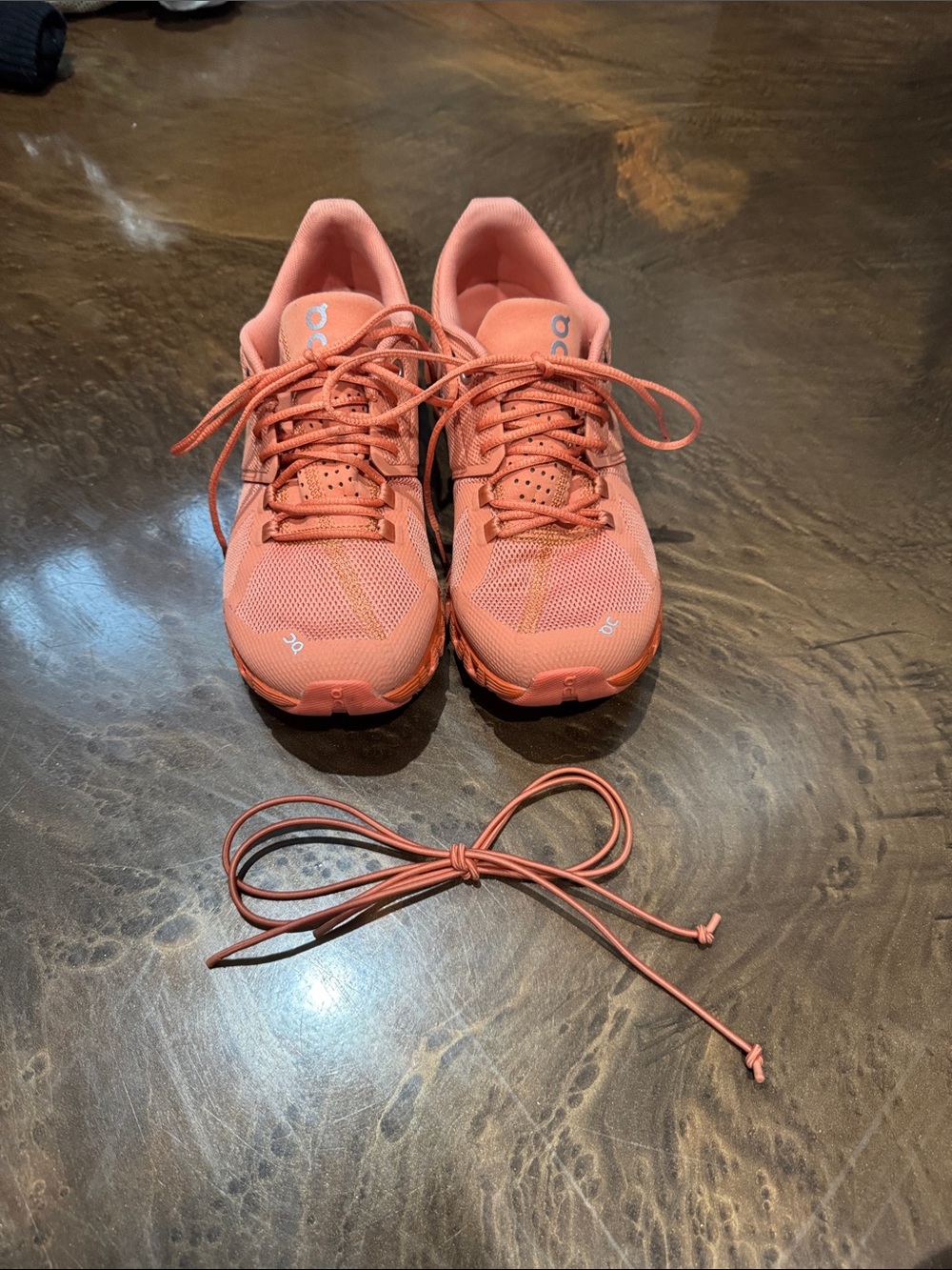 On Running Women’s Coral/Peach Lightweight Running Sneakers